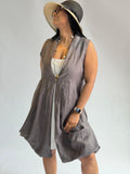 Pleated Vest