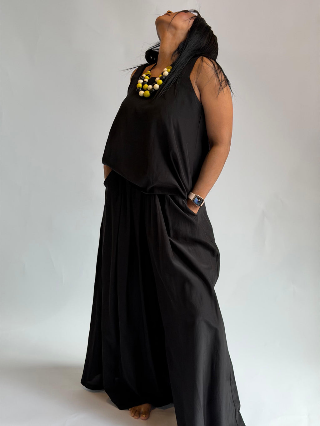 Long Elastic Waist Pants