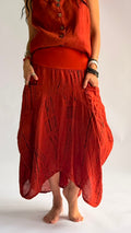 INW1145-Skirt Stripe Print