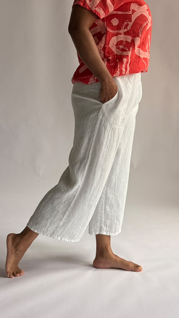 Pleat Crop Pant