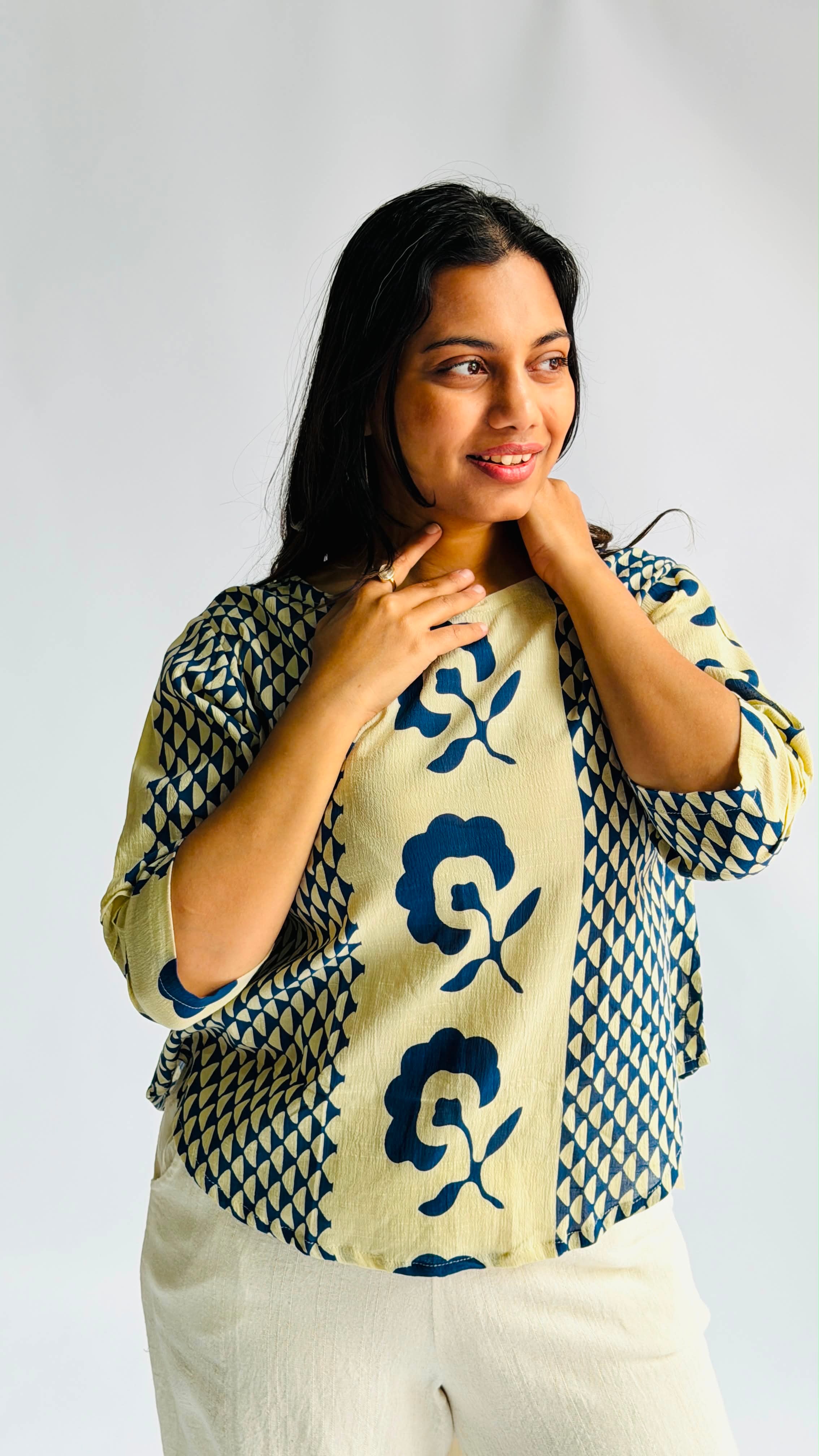 Button Blouse- Ayane