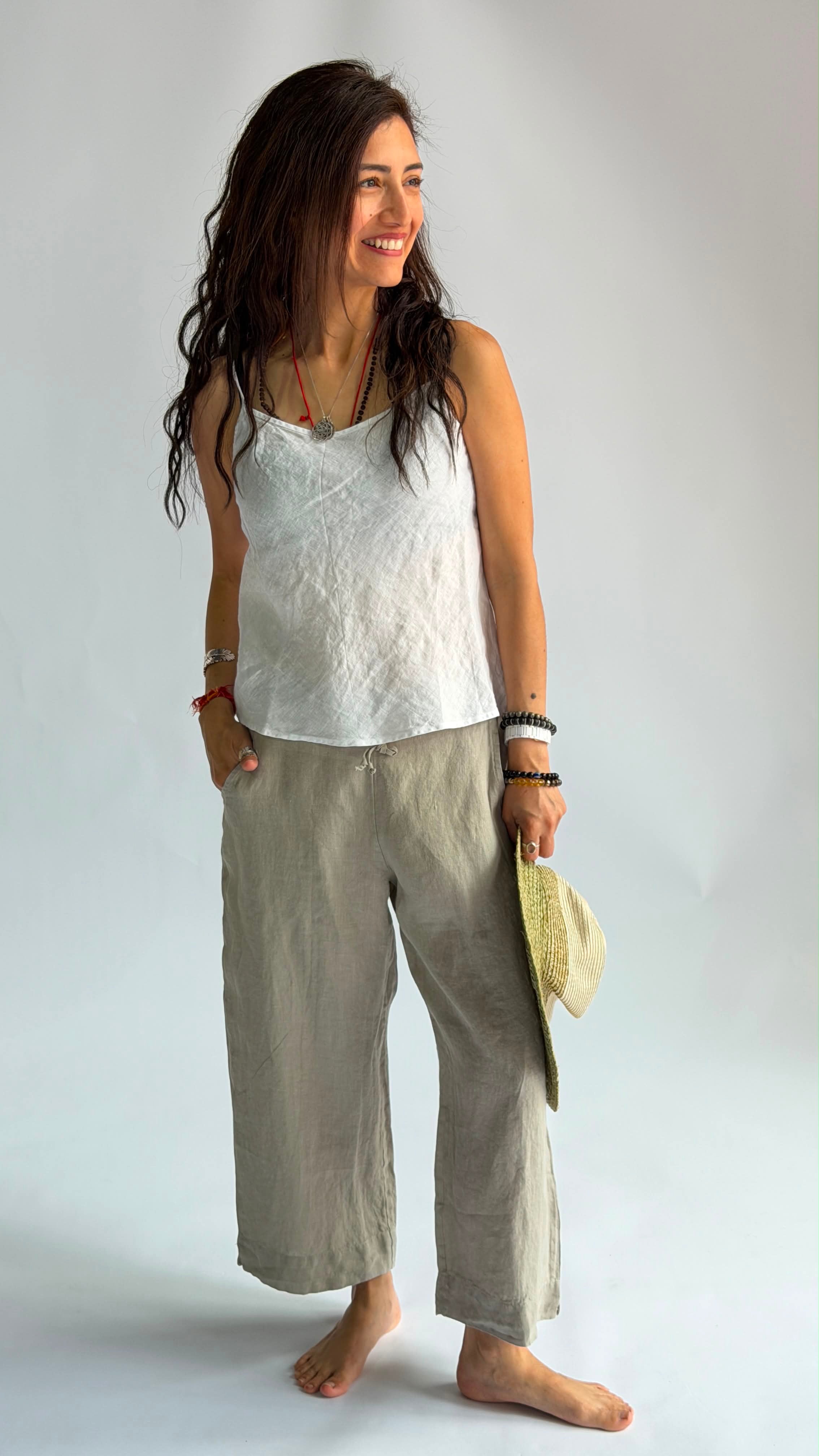 S/S Crop Top - Crosshatch