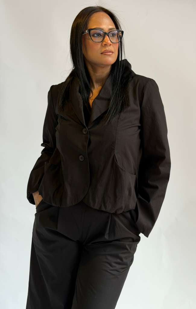Black Button Up Jacket 26Y303