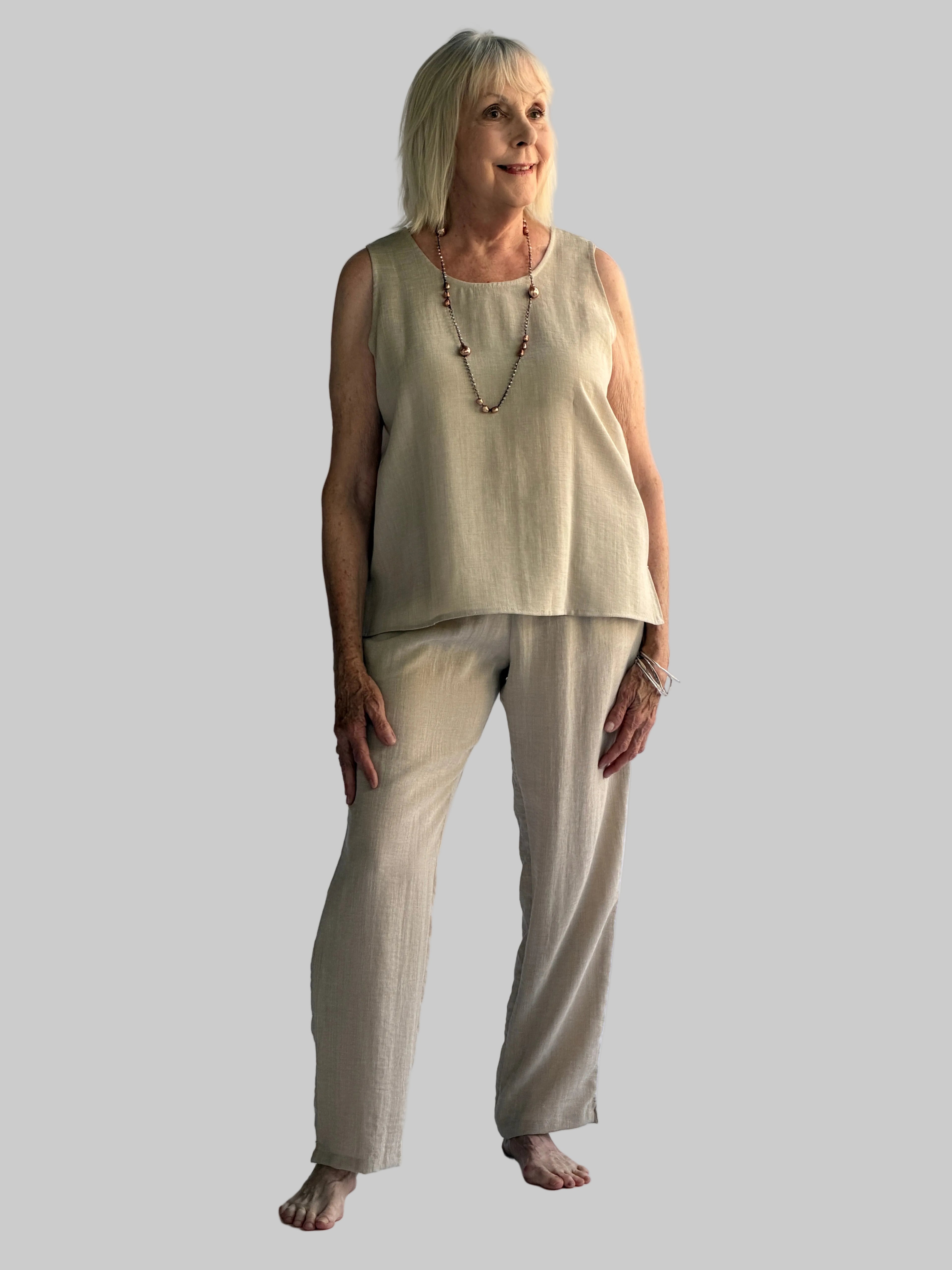 Square & Round Neck Tank (One Color Both Sides)