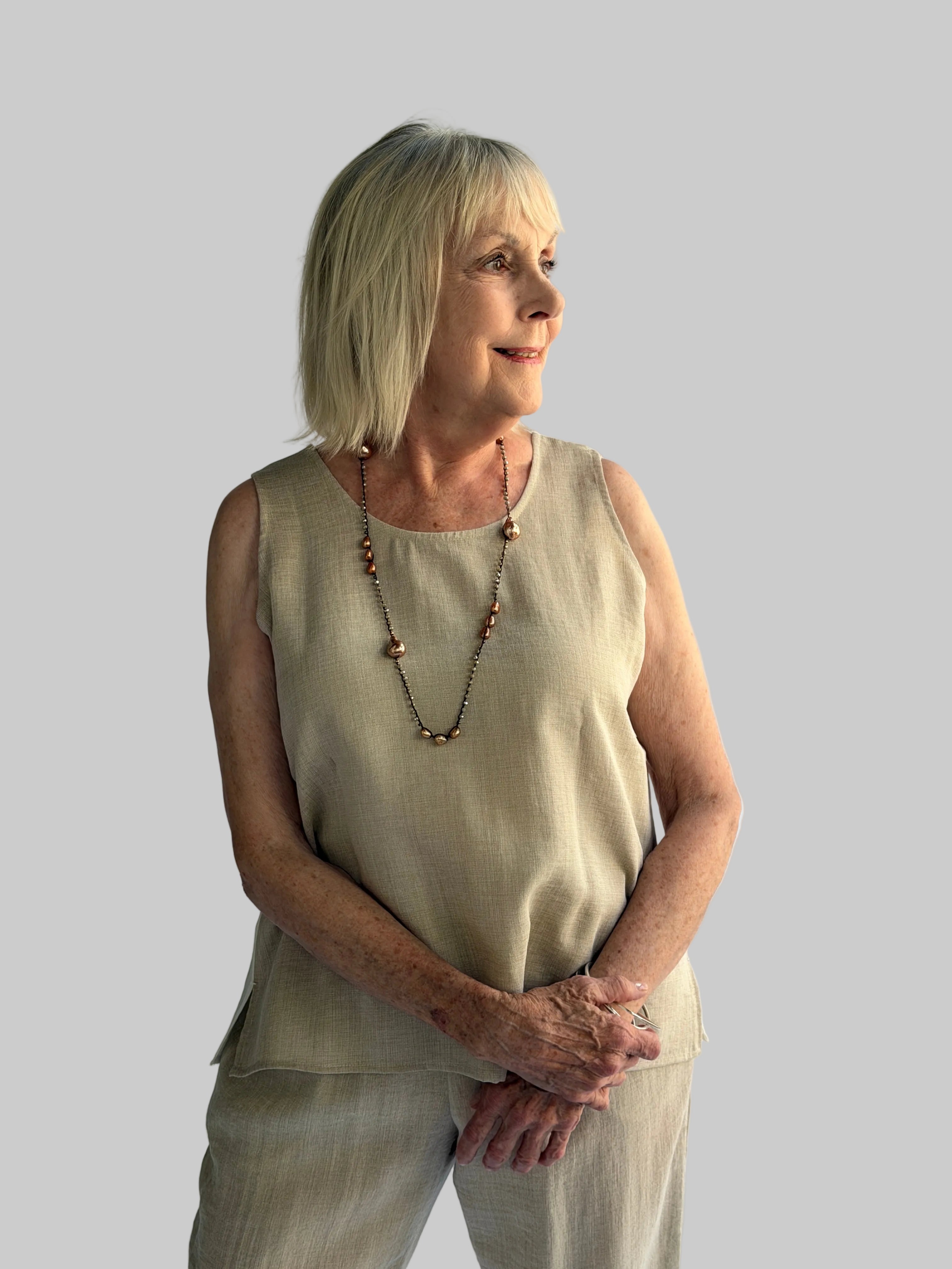 Square & Round Neck Tank (One Color Both Sides)