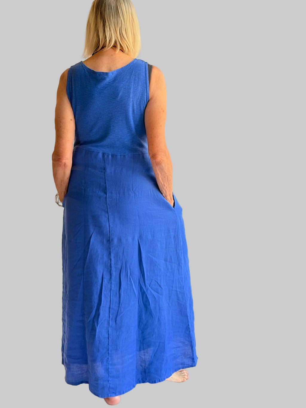 Aline Tank Dress - Combo Linen