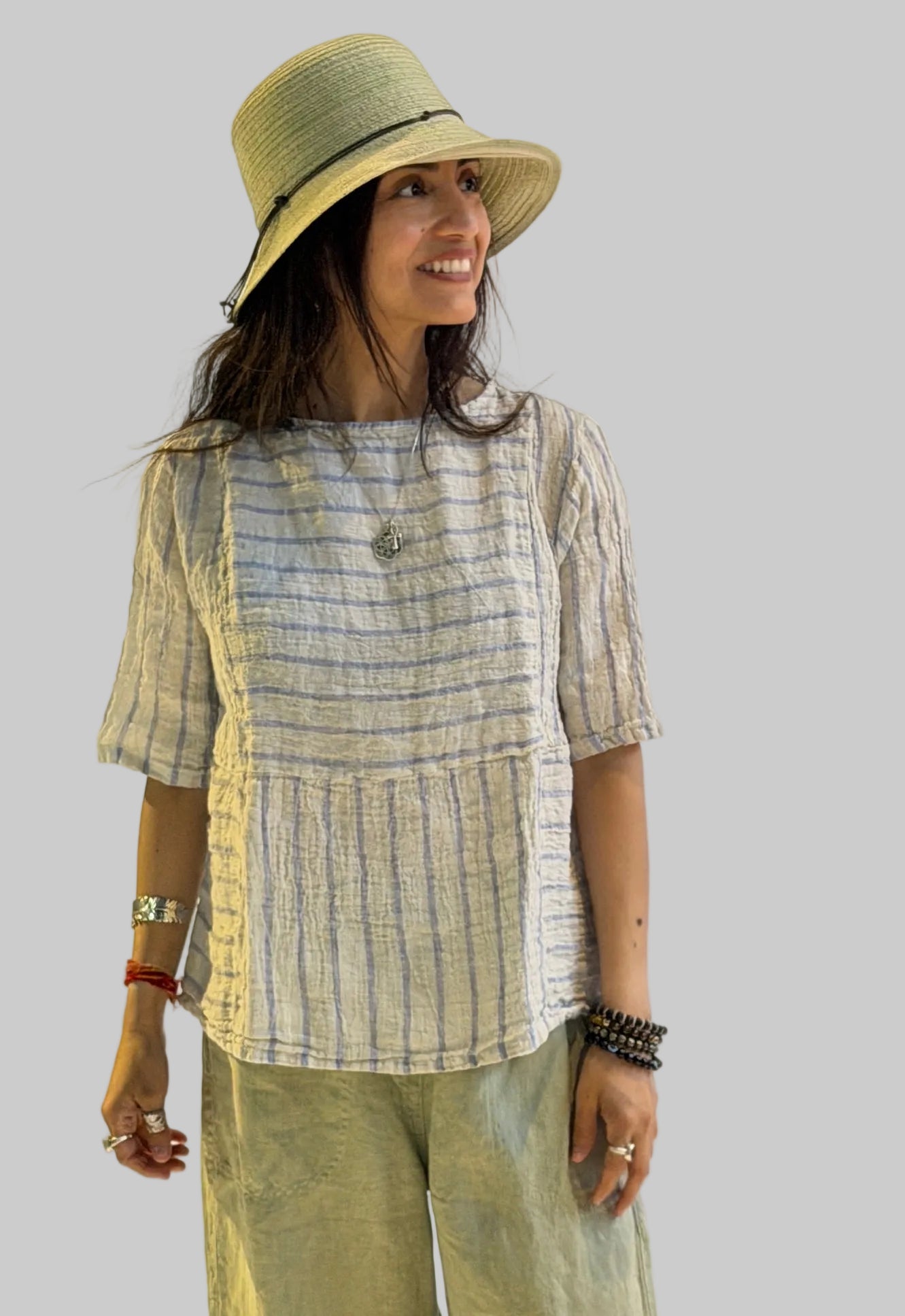 Seamed Boxy top
