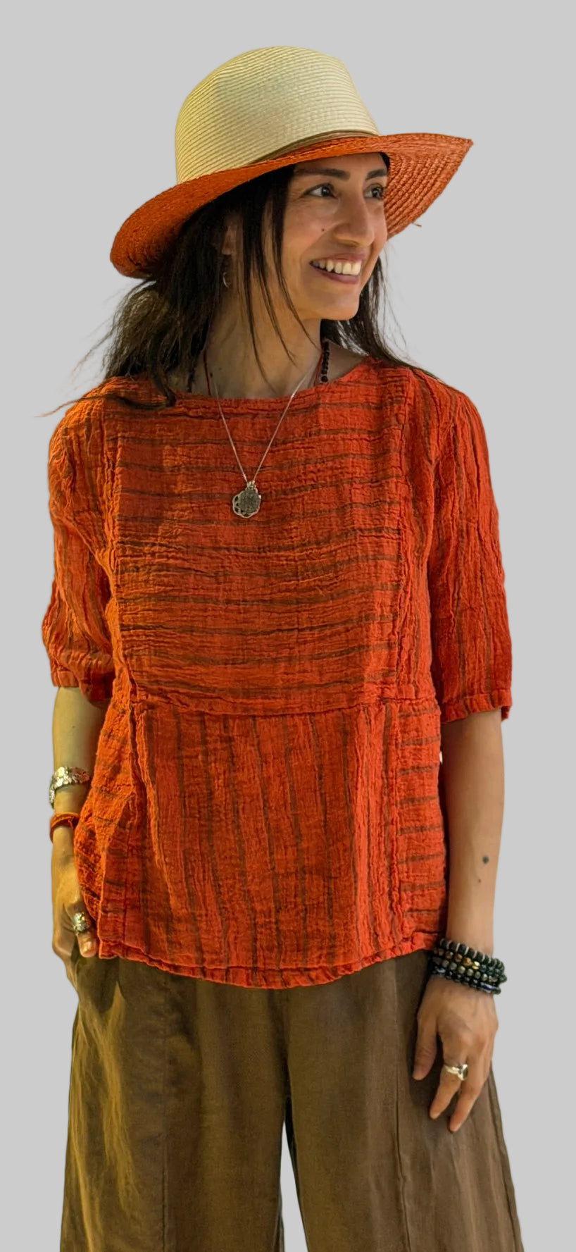 Seamed Boxy top