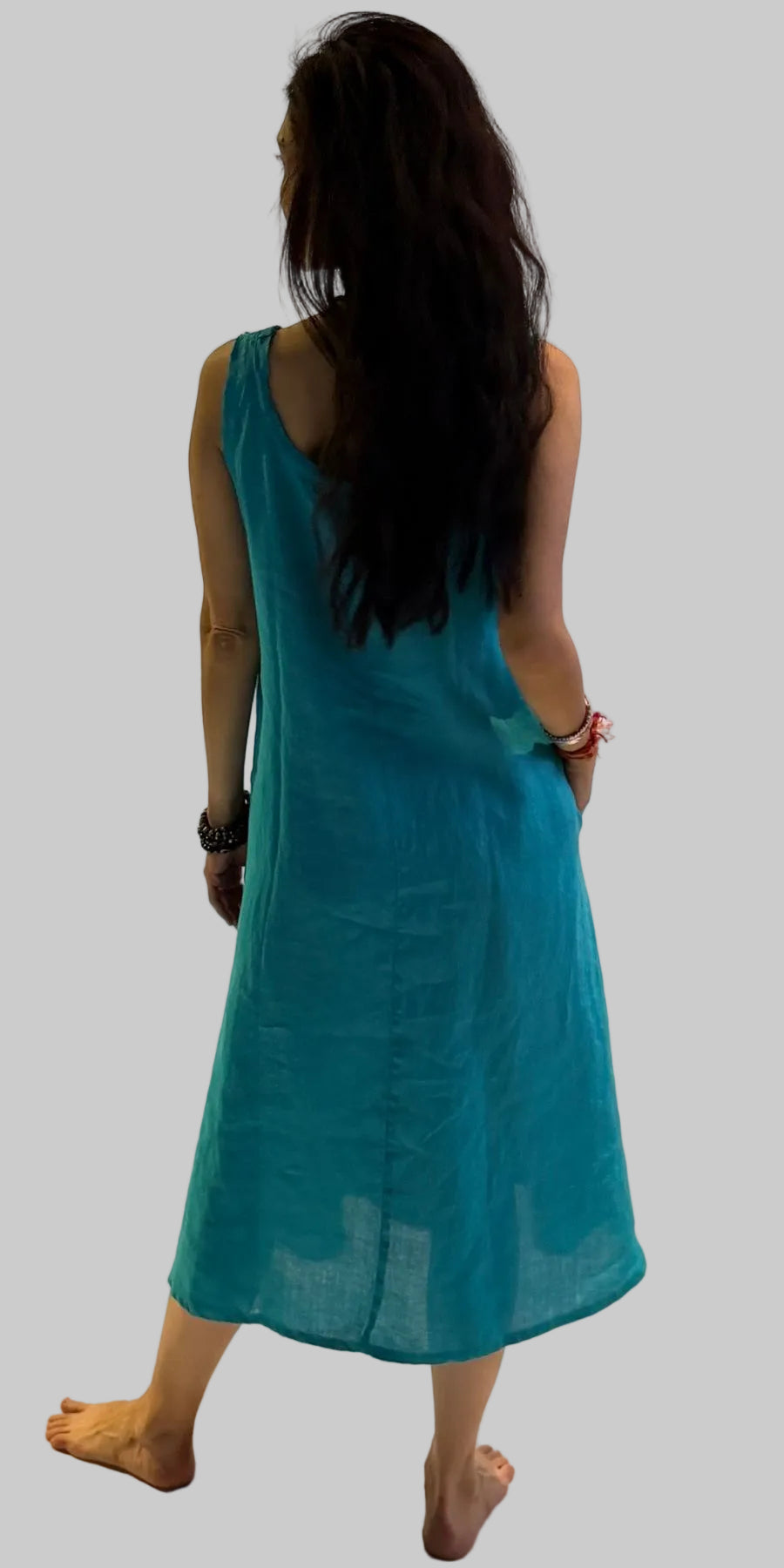 Aline Tank Dress - Combo Linen