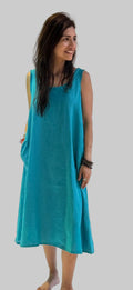 Aline Tank Dress - Combo Linen