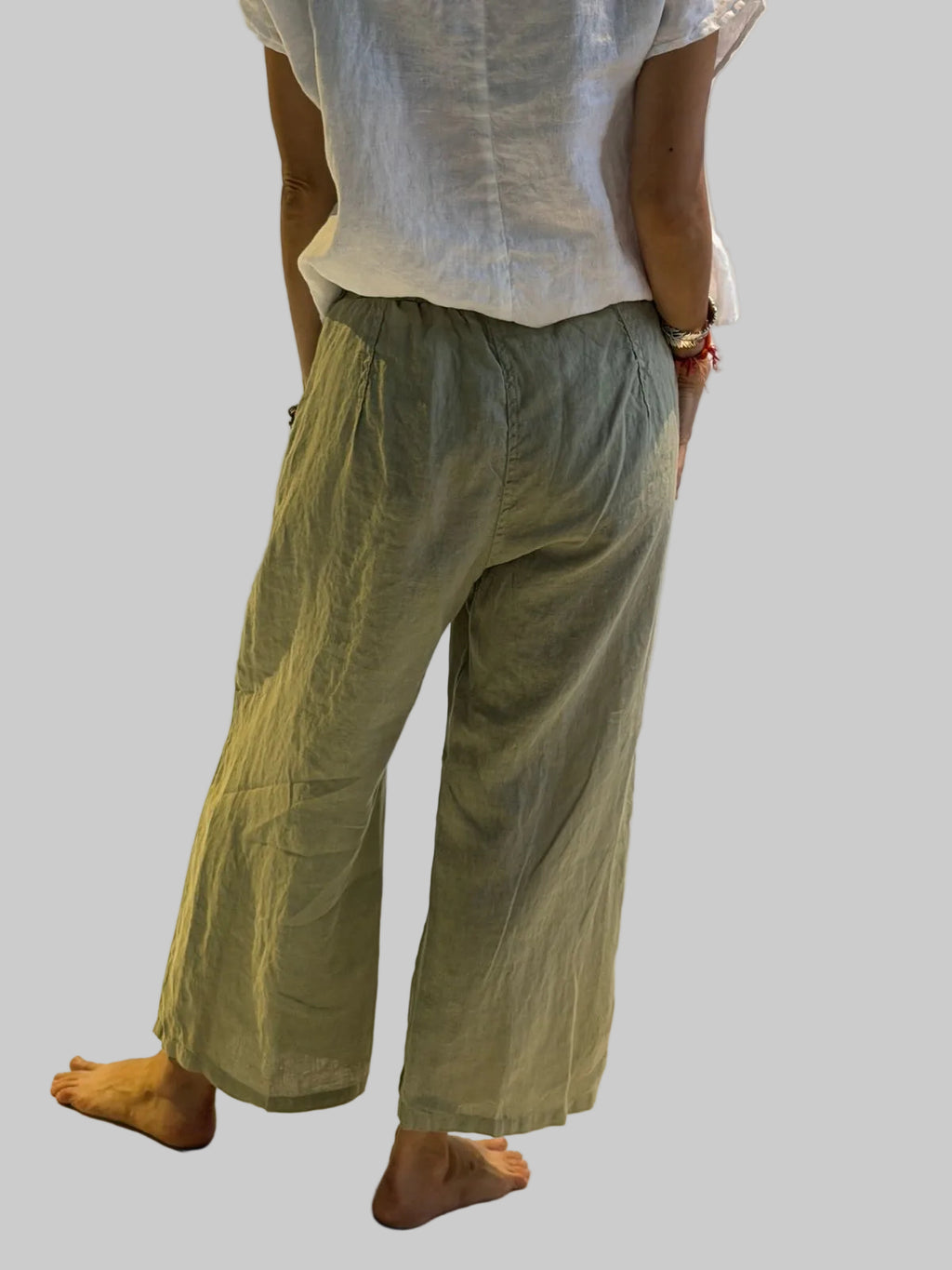 Easy Crop Pant - Hanky Linen
