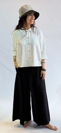 Twinbutton Top Solid