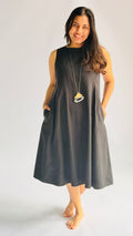 Pleats frt dress