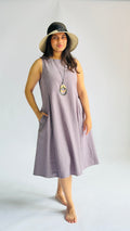 Pleats Front Dress