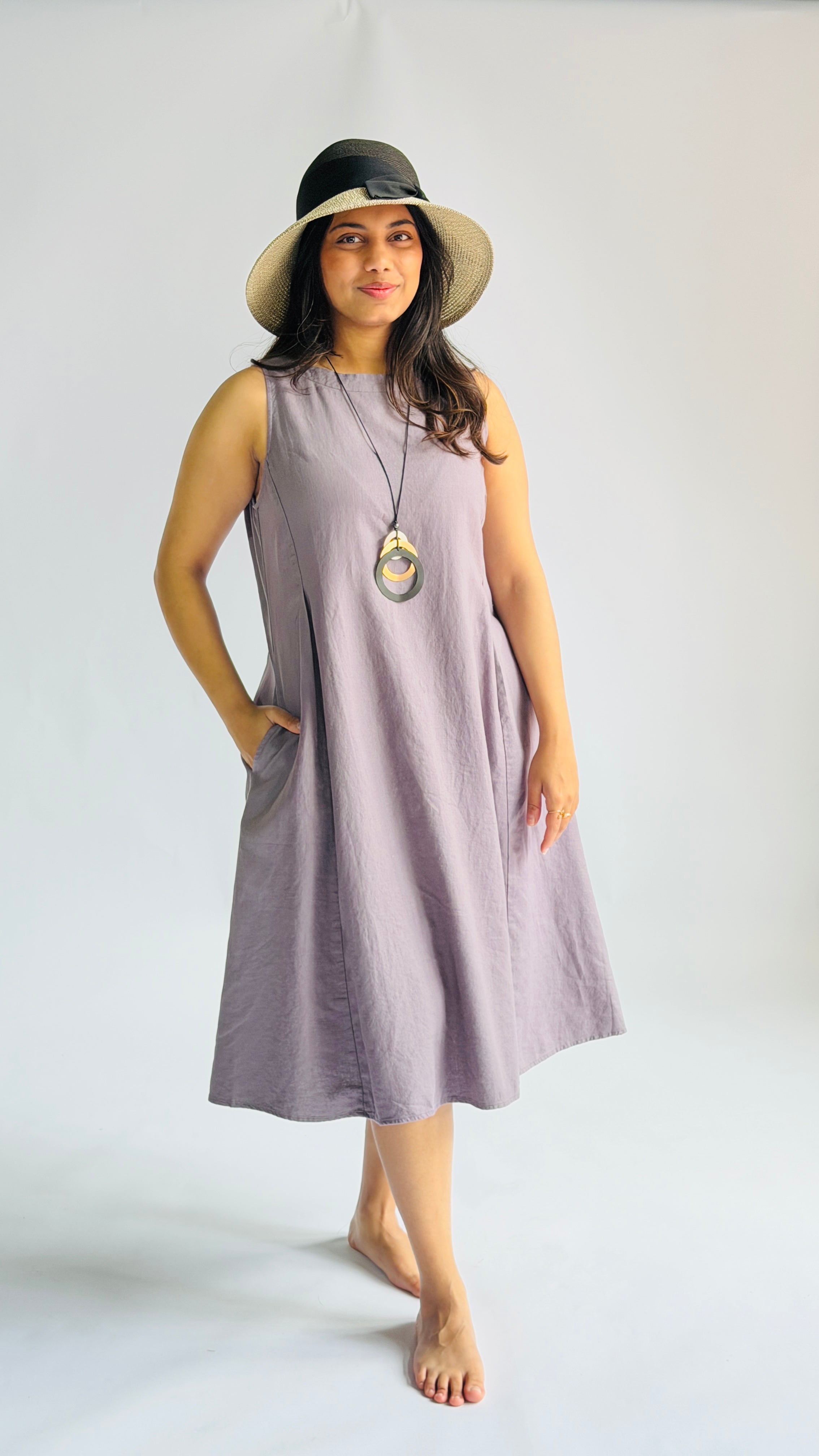 Pleats Front Dress