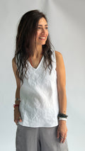 V Neck Bias Tank
