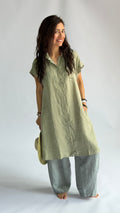 Shirt Dress Hanky Linen