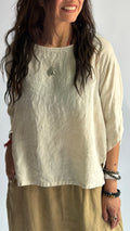 Tulip SLV Top - Hanky Linen