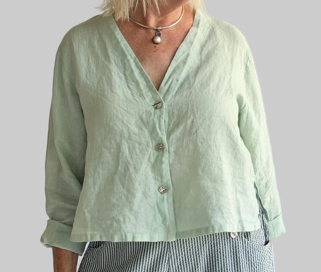 Crop V Neck