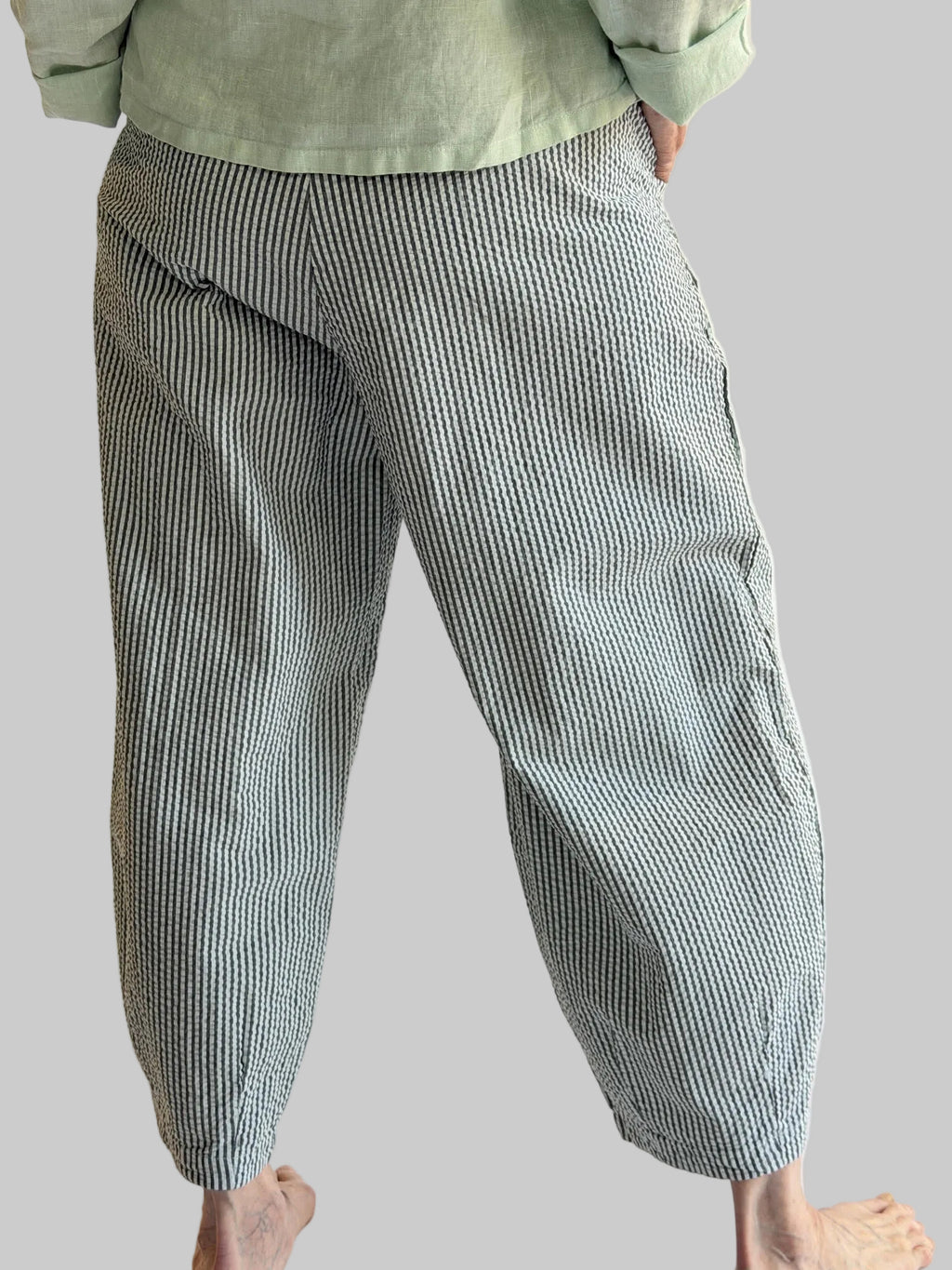 Striped Seesucker Genie Pant